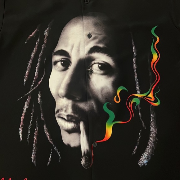 Bob Marley Button Down - Picture 2 of 7